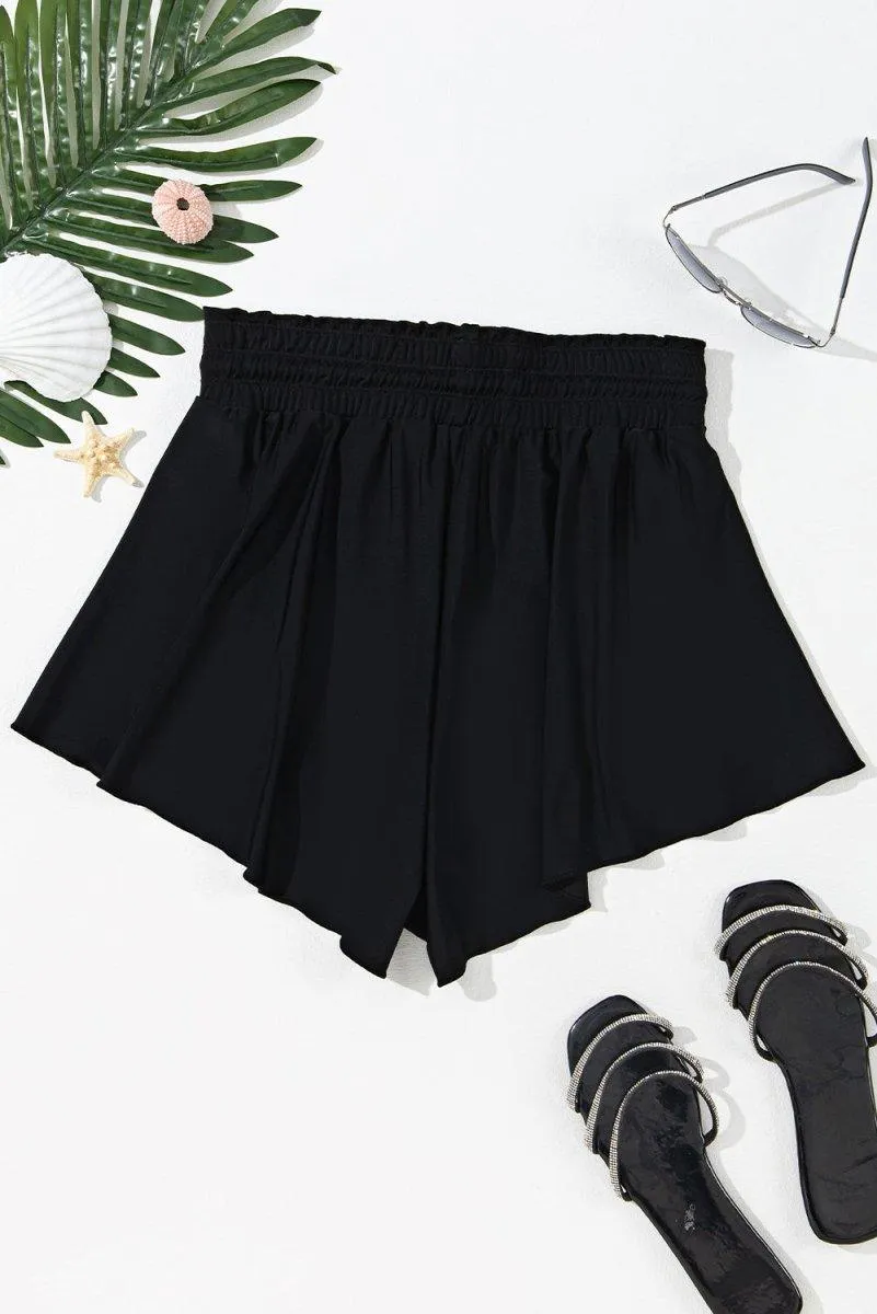 Petal Wrap Flowy Swim Shorts