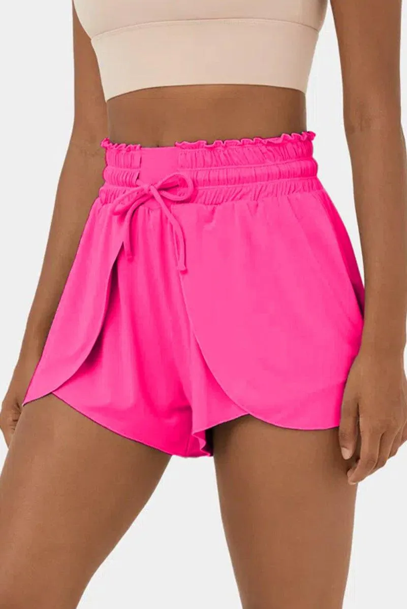 Petal Wrap Flowy Swim Shorts