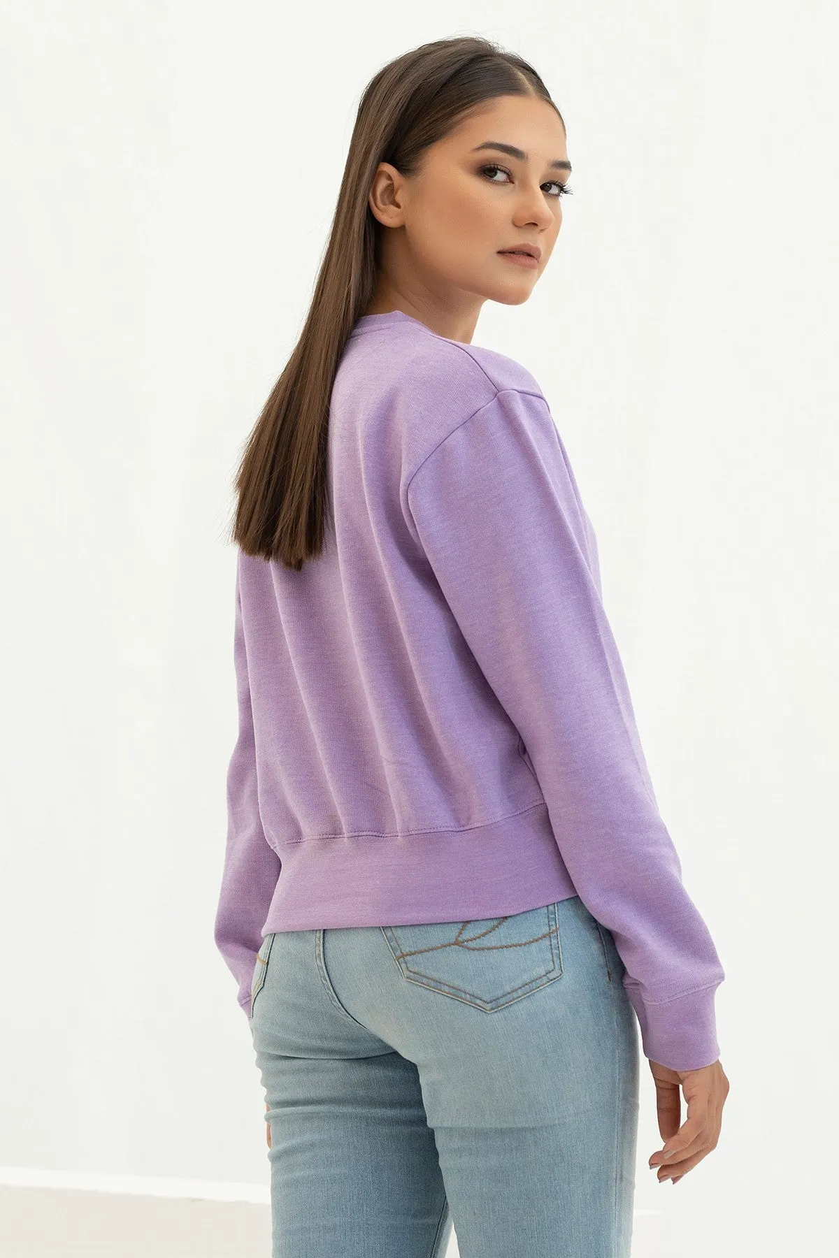 Prism Pink Crop Sweatshirt - W21 - WSW0005