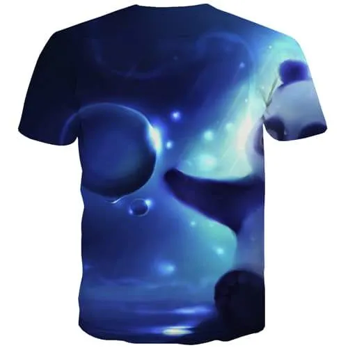 Psychedelic T-shirt Men Abstract T-shirts 3d Galaxy Tshirts Cool Blue Tshirts Novelty Hip Hop T shirts Funny Short Sleeve
