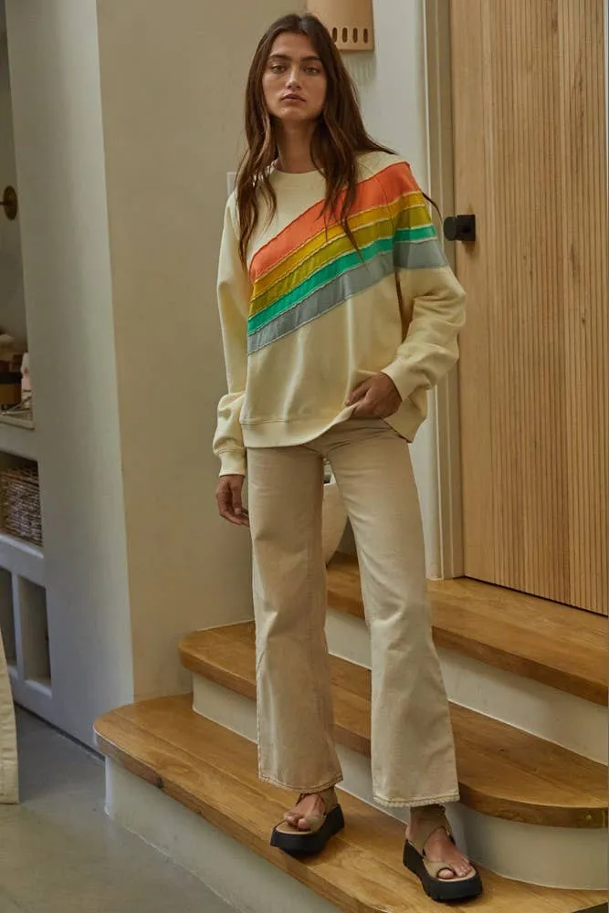 Rayna Raglan Rainbow Sweater