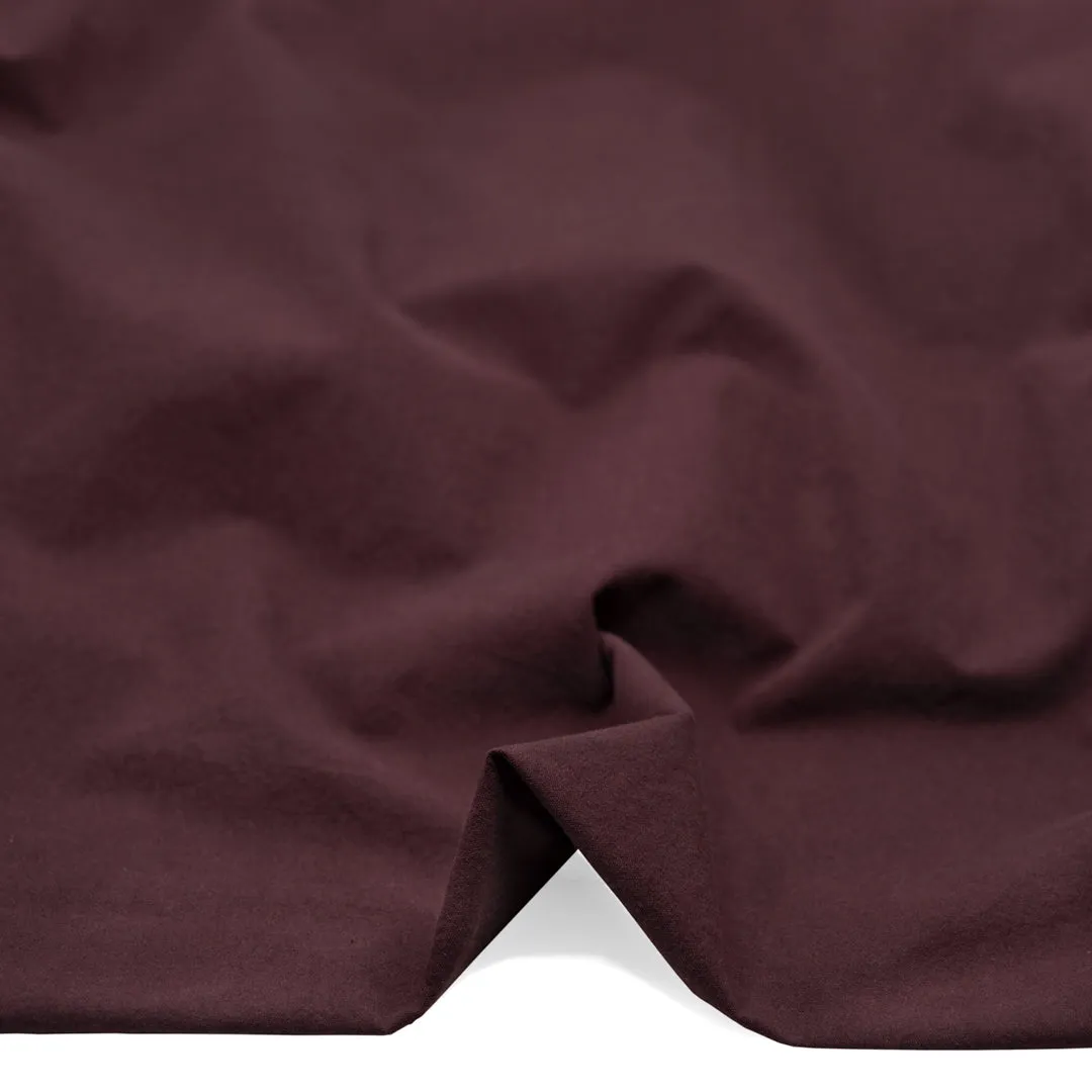 Remnant - 80cm - 7oz Softened Organic Cotton - Boysenberry