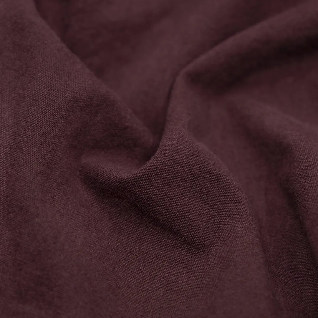 Remnant - 80cm - 7oz Softened Organic Cotton - Boysenberry