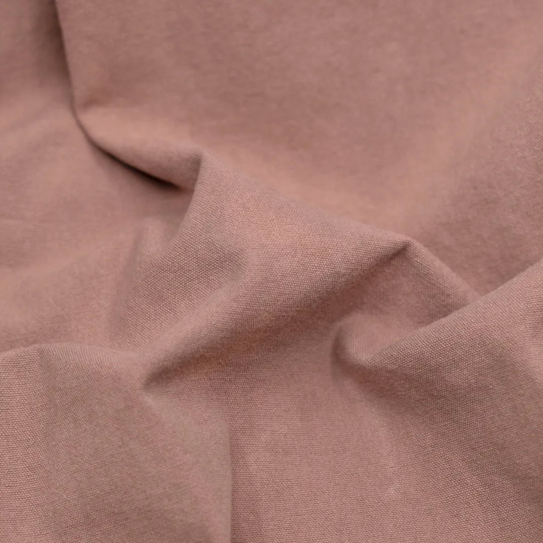 Remnant - 90cm - 7oz Softened Organic Cotton - Dusty Rose