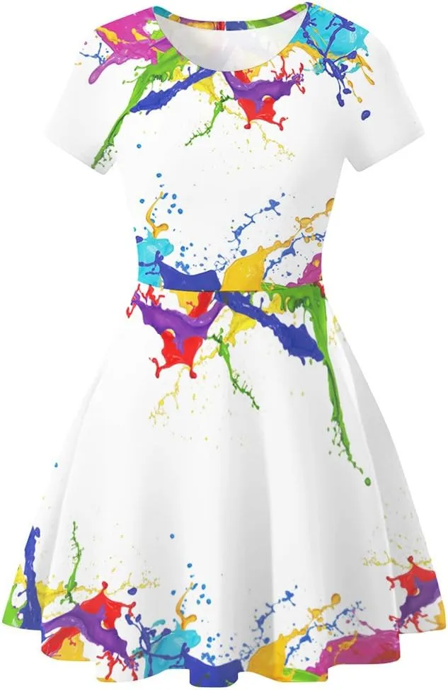 Sister Amy Women's Galaxy Printed Elastic Round Neck Sleeveless Shaping Camisole Skater