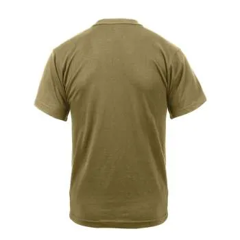 US Flag / USMC Eagle, Globe, & Anchor T Shirt - Coyote Brown