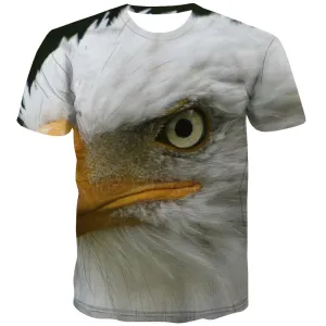 USA T-shirt Men Animal Tshirt Anime Raptor T-shirts 3d Fly Shirt Print Eagle Tshirt Printed