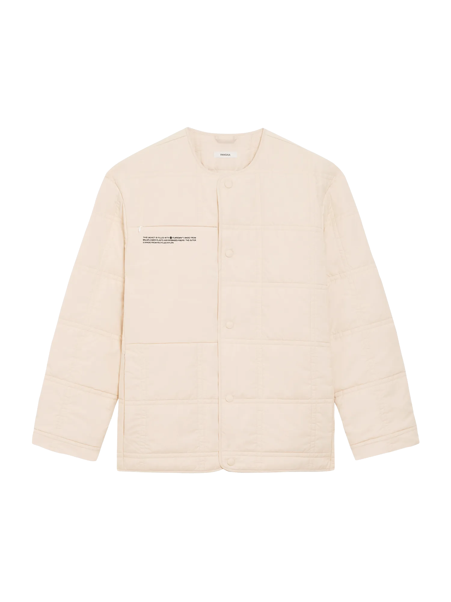 Womens Flower-Warmth Quilted Collarless Jacketsand